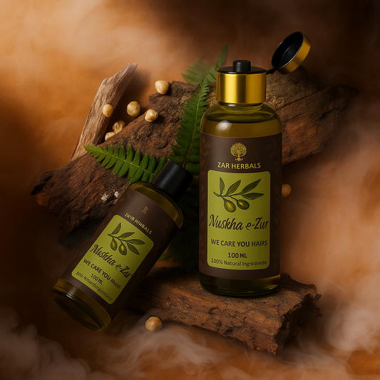 Nuskha-e-Zar – Pure herbal care for strong, shiny hair Oil.